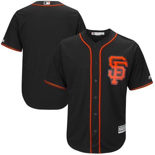 Giants Blank Black Alternate Stitched Youth MLB Jersey - Click Image to Close